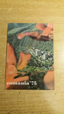 CCO 1975 - CALENDAR DE COLECTIE - TEMATICA TURISM - ANUL 1975 foto