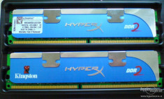 Memorie Desktop Kingston HiperX 2Gb DDR2 800mHz, MODEL KHX6400D2LLK2/2GN foto