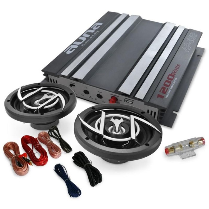 Set HIFI auto "Platinum Linia 200 'amp 1200 W foto mare Set HIFI auto "Platinum Linia 200 'amp 1200 W foto mare