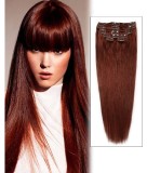 Extensii Par Natural Clip-On Roscat 50cm 100g - Volum Instant, Vopsire/Coafare ca Parul Tau