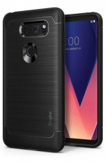 Husa Protectie Spate Ringke Onyx Black pentru LG V30 foto