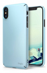 Husa Protectie Spate Ringke Slim Sky Blue pentru Apple iPhone X foto