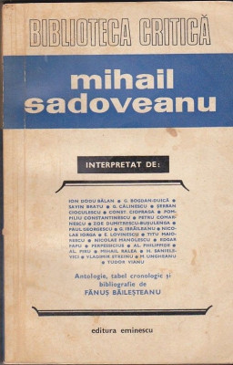 Mihail Sadoveanu interpretat de ... foto