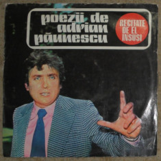 vinil Adrian Paunescu ?? Poezii De Adrian Paunescu, Recitate De El Insu?i,VG+ foto