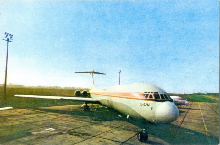 CP Z886 -TAROM -ROMANIAN AIR TRANSPORT -AVION - ILYUSHIN -IL -62 -NECIRCULATA