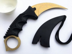 KARAMBIT CUTIT Karambit Cs Go Cutit. Teaca inclusa si snur YELLOW SPIDER foto