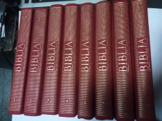 BIBLIA - cu ilustratii - Bartolomeu Valeriu Anania - 8 volume foto