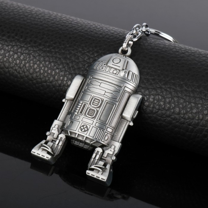 Breloc metal Star Wars Robot R2D2 culoare gri + ambalaj cadou Breloc metal Star Wars Robot R2D2 culoare gri + ambalaj cadou