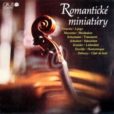 Veracini / Massenet / Schumann / Schubert / Kreisler / Dvorak / Debussy ?? Romanticke Miniatury (Vinil) foto