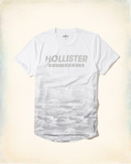 Tricou Hollister alb mas L-REDUCERE FINALA!! foto