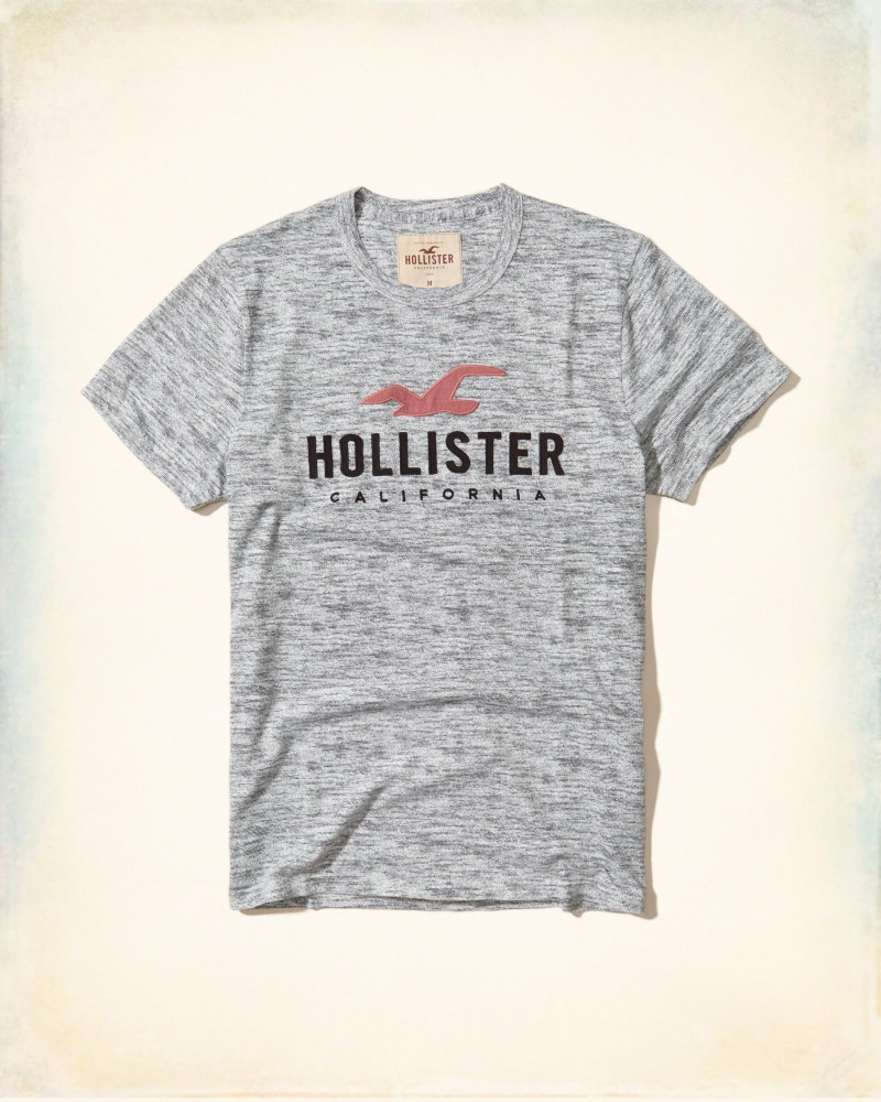 Tricou Hollister gri mas L-Lichidare stoc!! | Okazii.ro
