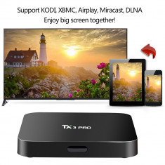 Smart Tv Box Tx3 Pro quad core Android 6 Kodi complet configurat foto