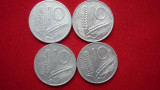 10 CENTESIMI 1952, 1955, 1973, 1976. LOT 4 BUC. ITALIA, Europa