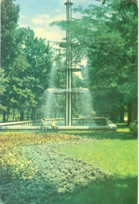 CP Z861 - BRAILA -VEDERE DIN PARC-FANTANA ARTEZIANA CARE NU ESTE -CIRCULATA 1967 foto