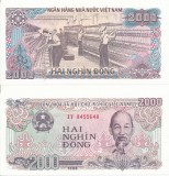 !!! VIETNAM - 2.000 DONG 1988 - P 107 a - UNC