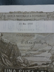 bancnote romanesti 100lei 1932 foto