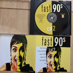 the fast 90's vol 2 compilatie cd disc hituri muzica pop rock rap hip hop vest