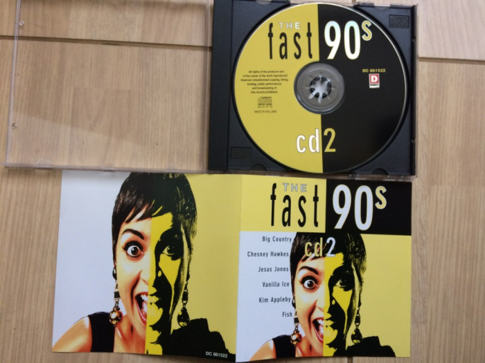 the fast 90&#039;s vol 2 compilatie cd disc hituri muzica pop rock rap hip hop vest