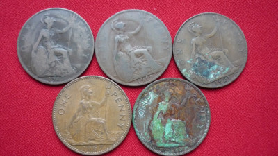 ONE PENNY 1917, 1919, 1921, 1938, 1967. foto