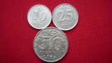 50 LIRA 1998, 10 KURUS 2005, 25 KURUS 2005. LOT 3 BUC. TURCIA, Asia