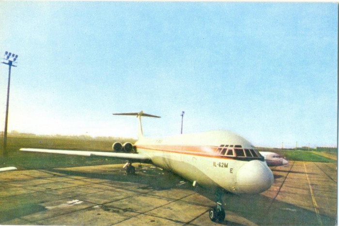 CP Z889 -TAROM -ROMANIAN AIR TRANSPORT -AVION - ILYUSHIN -IL -62 -NECIRCULATA