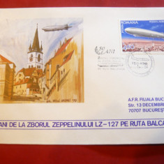 2 Plicuri speciale - 50 Ani Zbor Zepelin LZ 127 pe ruta Balcanica 1979