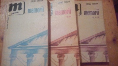 Memorii (3 volume)-Iorgu Iordan foto