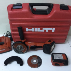 Polizor Unghiular pe Baterie Hilti AG 126-A22 Fabricație 2013