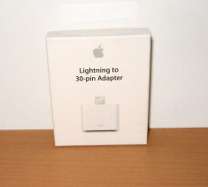 Adaptor Apple Lightning to 30-pin MD823ZM/A , sigilat , original 100% Apple foto