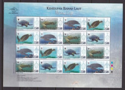 Indonezia 2010 fauna testoase MI 2849-52 kleib. MNH w47 foto
