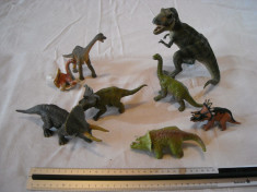 PAPO - 3 figurine dinozauri + 5 dinosauri cauciuc dens foto