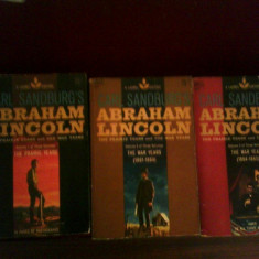 Carl Sandburg's Abraham Lincoln. The Prairie Years and The War Years, in 3 vol.