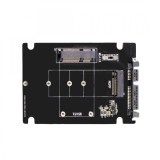 2in1 adaptor convertor mSATA + M.2 NGFF la SATA 3 2.5 inch pt SSD