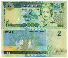 Fiji 2002 - 2 dollars UNC foto