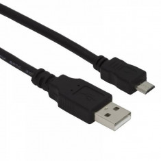 Cablu de date Esperanza EB145 microUSB 2m negru foto