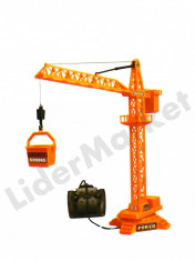 Macara de jucarie cu telecomanda Tower Crane Giant Truck foto