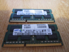 KIT DUAL CHANELL MEMORIE RAM LAPTOP 8 GB DDR3 SAMSUNG 1600 MHZ IMPECABIL foto
