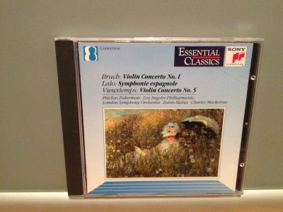 BRUCH/LALO/VIEUXTEMPS - VIOLIN CONCERTO (1992/SONY/GERMANY) - ORIGINAL/ ca NOU foto