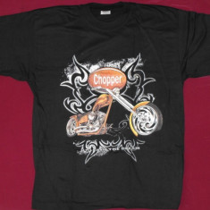 Tricou motocicleta Chopper model tribal,inclusiv XS,de copii