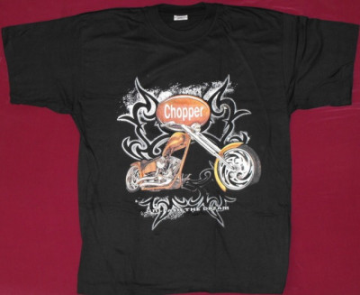 Tricou motocicleta Chopper model tribal,inclusiv XS,de copii foto