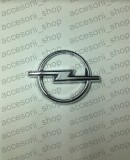 Emblema Opel Astra F, 80mm, Plastic, Argintiu