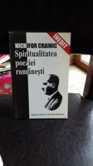 SPIRITUALITATEA POEZIEI ROMANESTI - NICHIFOR CRAINIC foto