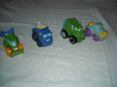 Masinute Tonka - set 4 masinute Playskool - 10 cm bebe 6 luni + foto