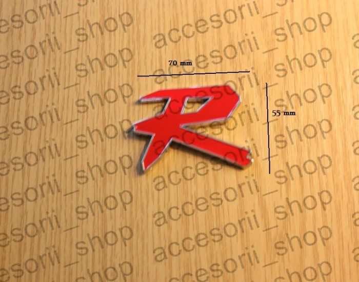 Emblema R rosu type