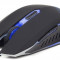 Mouse GEMBIRD Gaming (MUSG-001-B), 2400dpi, USB, blue