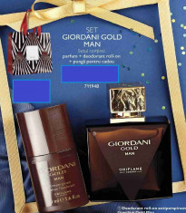 Giordani Gold Man ORIFLAME + roll on si punga cadou foto