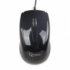 Mouse optic USB Gembird, 1000dpi, Black (MUS-U-003) foto