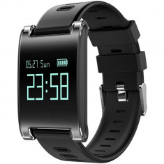 Bratara Fitness iUni DM68 Plus, Display OLED, Pedometru, Monitorizare puls, Notificari, Compatibil cu Android si iOS, Negru foto