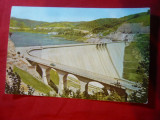 Ilustrata Bicaz - Barajul Hidrocentralei V.I.Lenin circulat 1963, Circulata, Printata