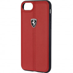 Husa Protectie Spate Ferrari FEHDEHCP7RE Heritage Rosu pentru Apple iPhone 7, iPhone 8 foto